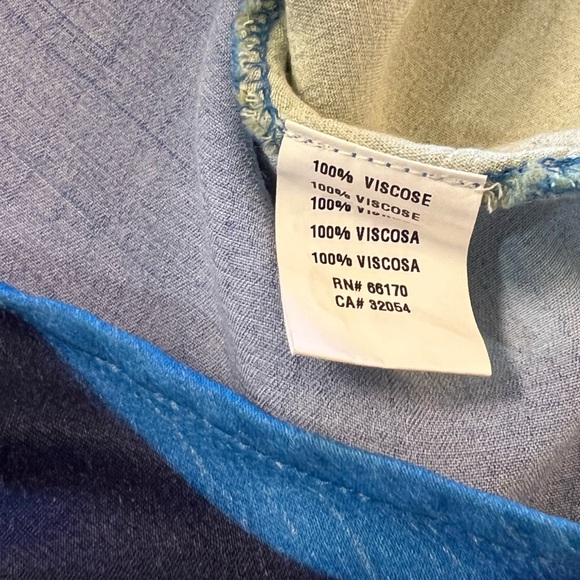 Anthropologie BL-nk Painterly Off-Shoulder Slip Dress Wedding Guest Prom | M - Picture 7 of 9